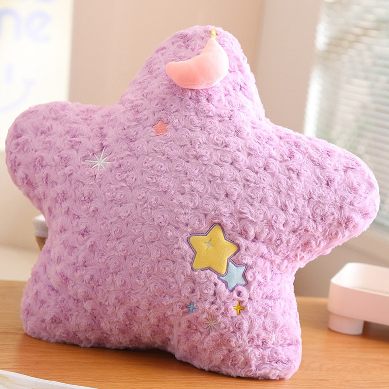 Oreillers en peluche Lune et Étoile