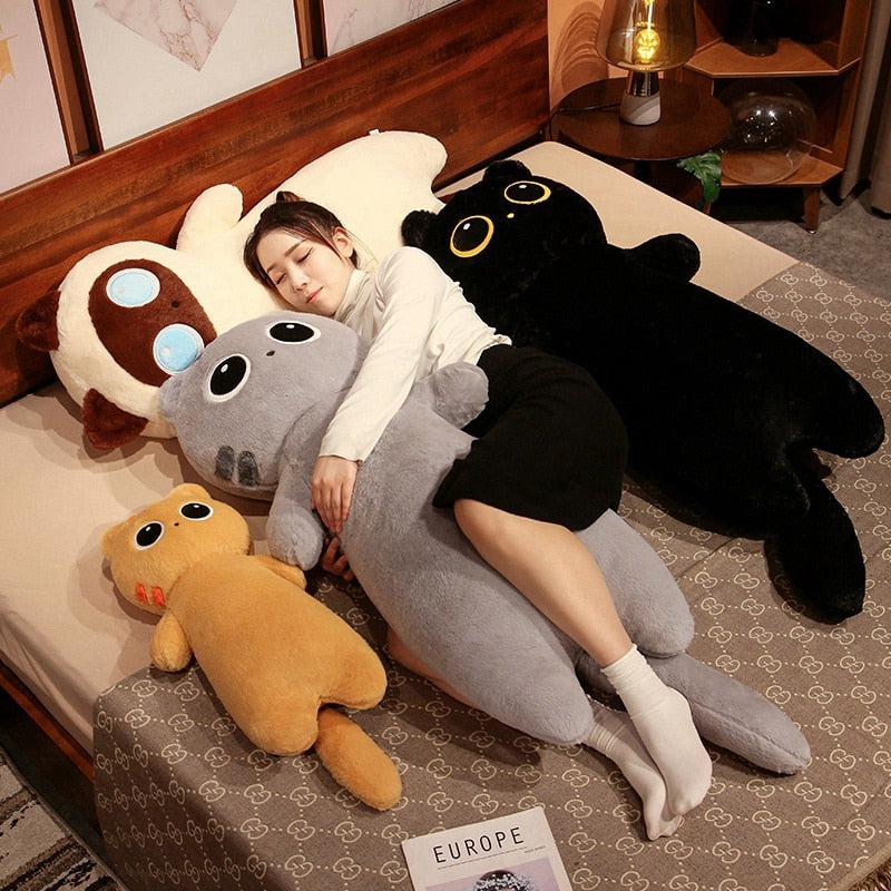Almohadas corporales de peluche de gato