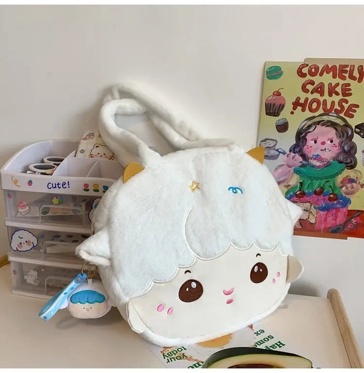 Sac fourre-tout à motif tête d'agneau