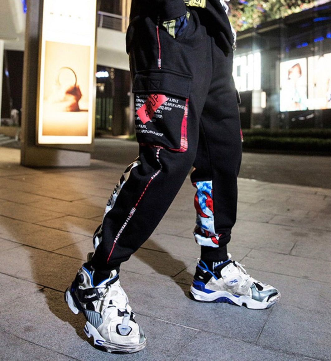 APE2883 Waves Artwork Joggers