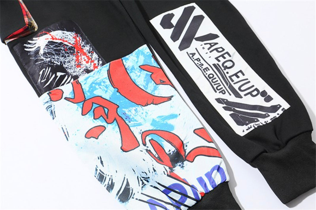 APE2883 Waves Artwork Joggers