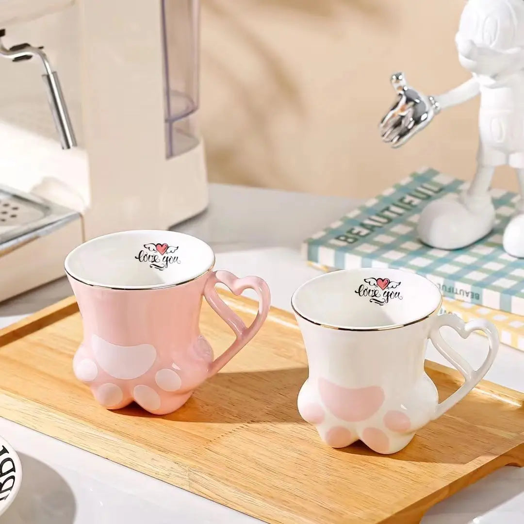 Tasses Kawaii en forme de pattes de chat