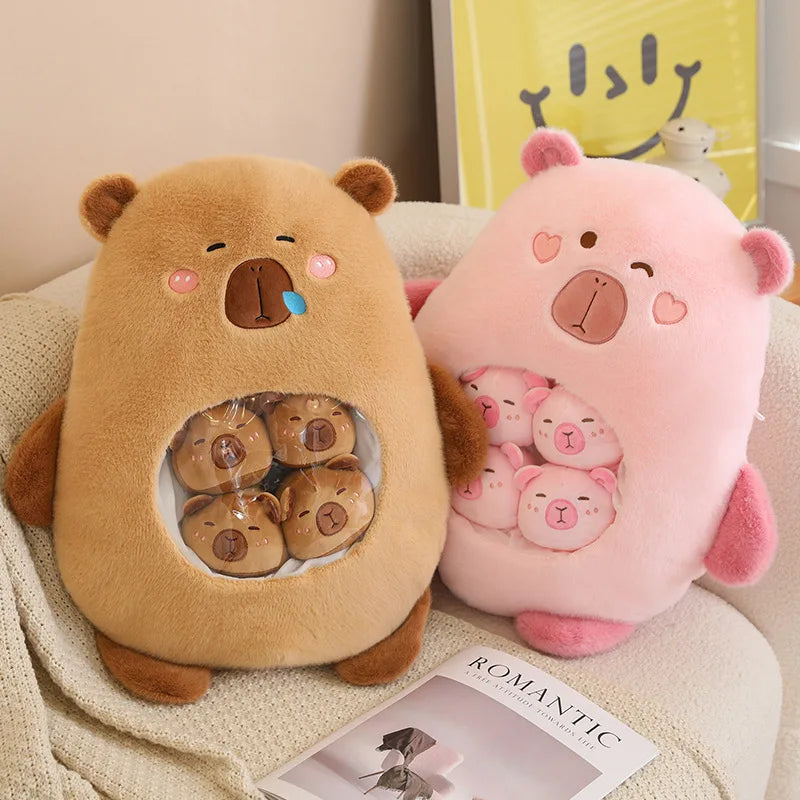 Peluches Capybara et Cochon
