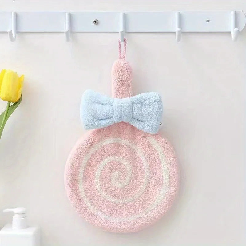 Serviettes à main mignonnes en forme de sucette