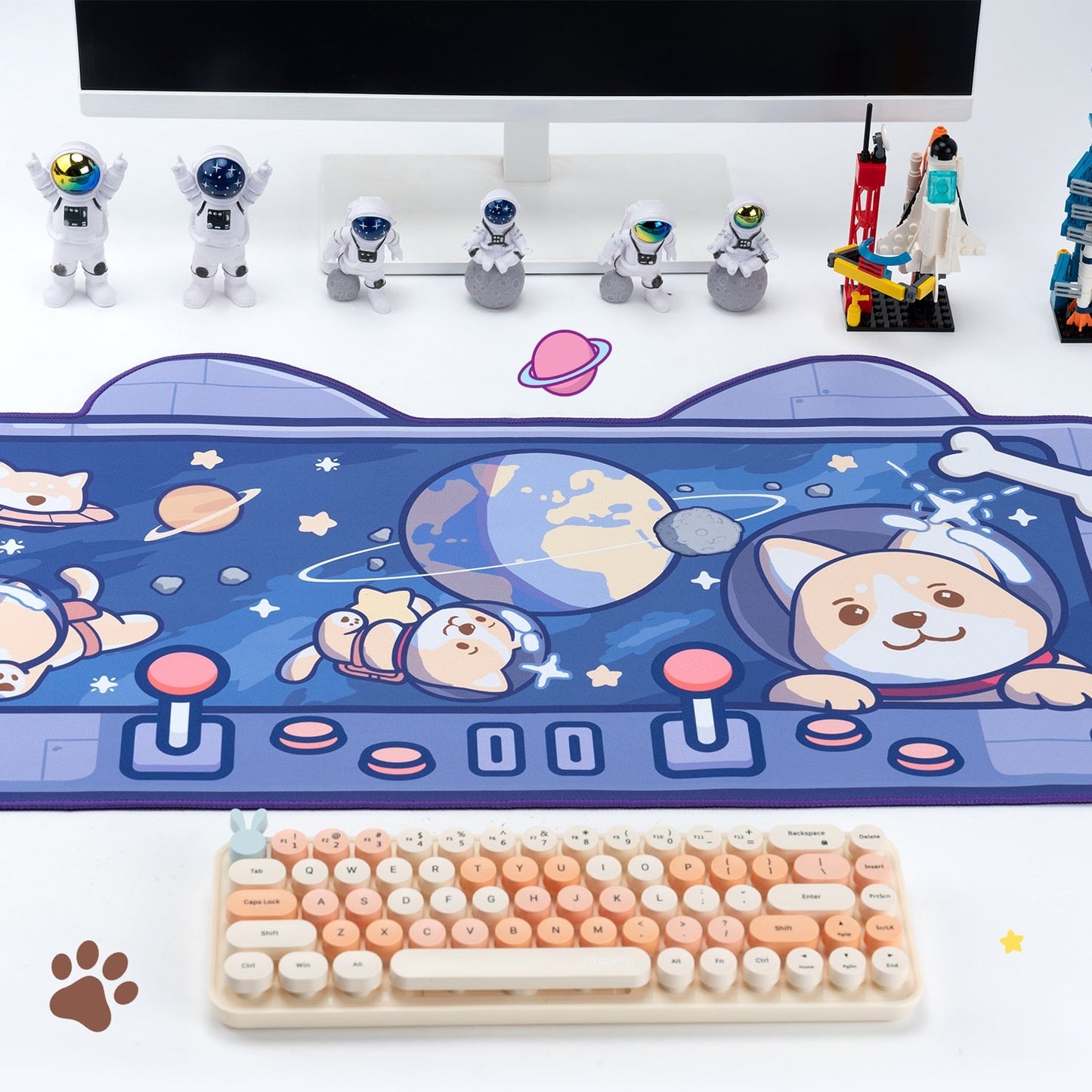 Sous-main Shiba Inu dans l'espace