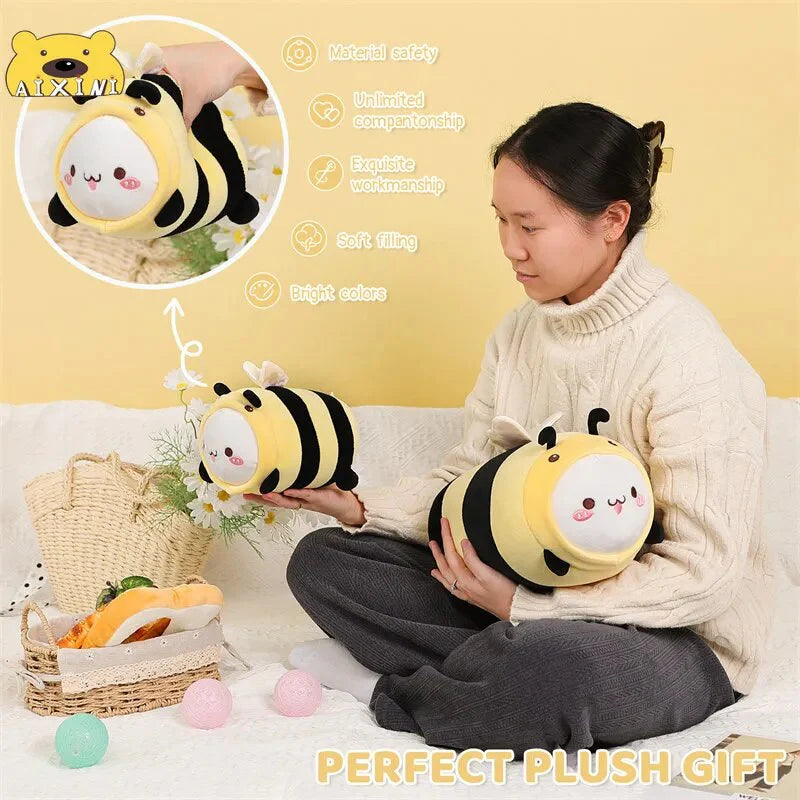 Peluche chat abeille