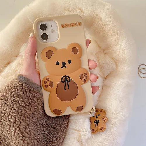 Coque iPhone Ours en Peluche