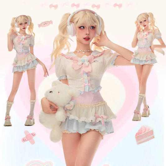 Jolie tenue de marin pastel
