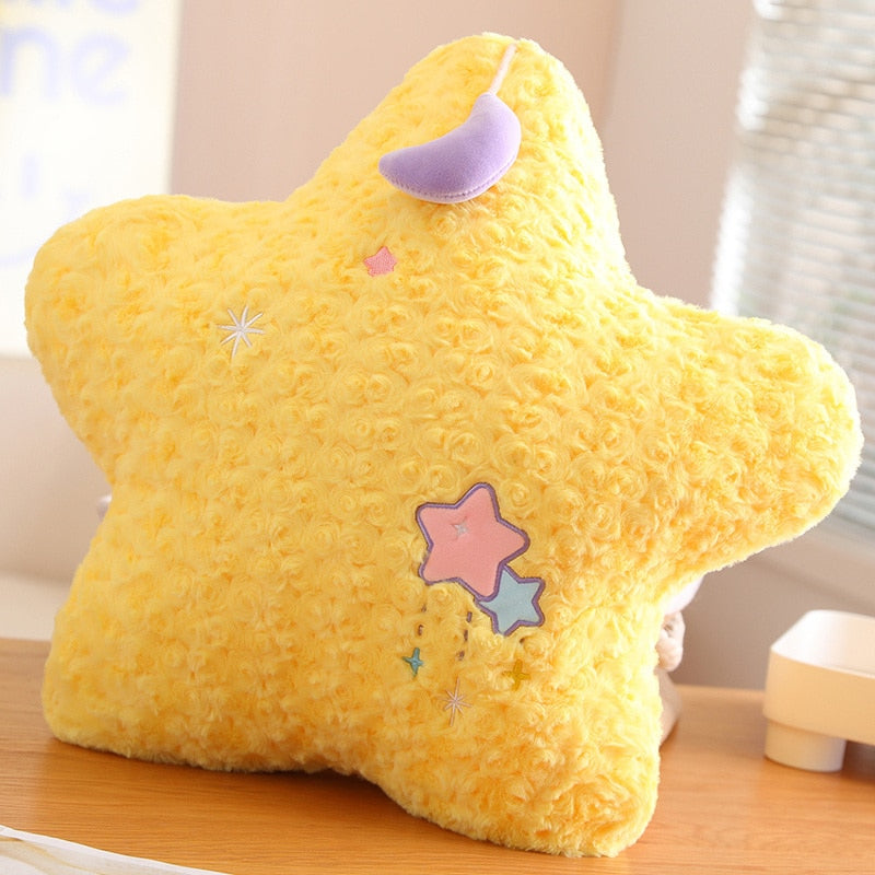 Oreillers en peluche Lune et Étoile