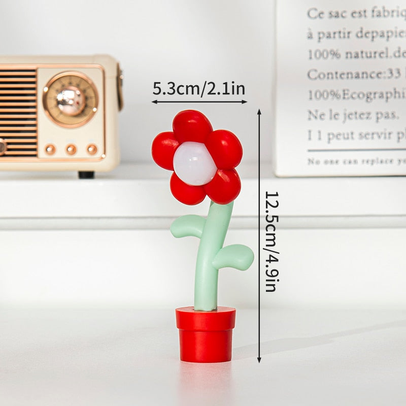 Veilleuses à fleurs pétillantes