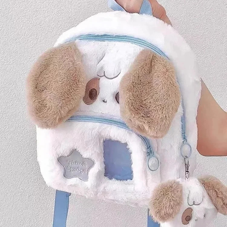 Sac à dos en peluche pour chiot