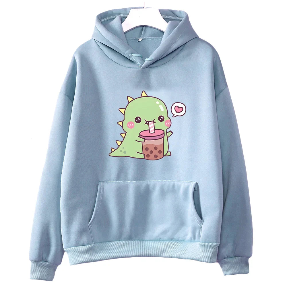 Rexy Loves Boba Tea Hoodie