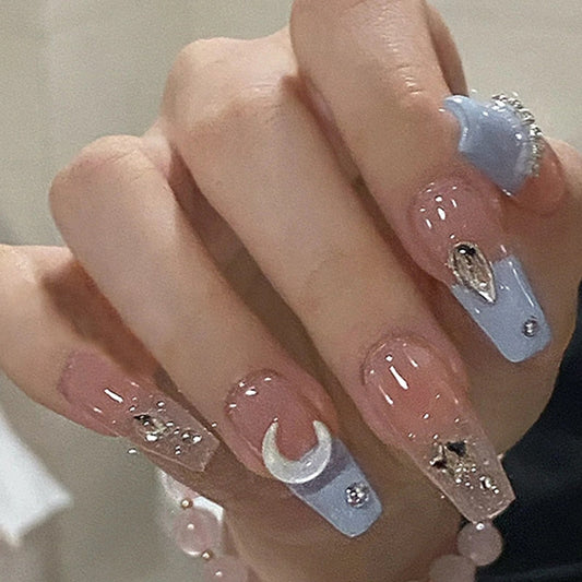 Ongles à coller Moon & Gems