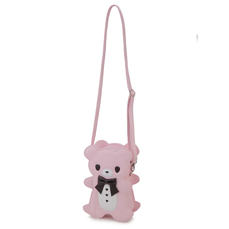 Sac à dos avec nœud papillon et ours