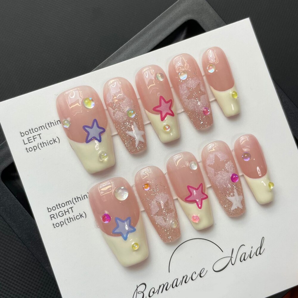 Ongles Press On Ballerina French