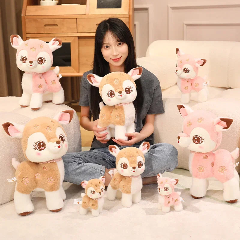 Peluches de cerf kawaii