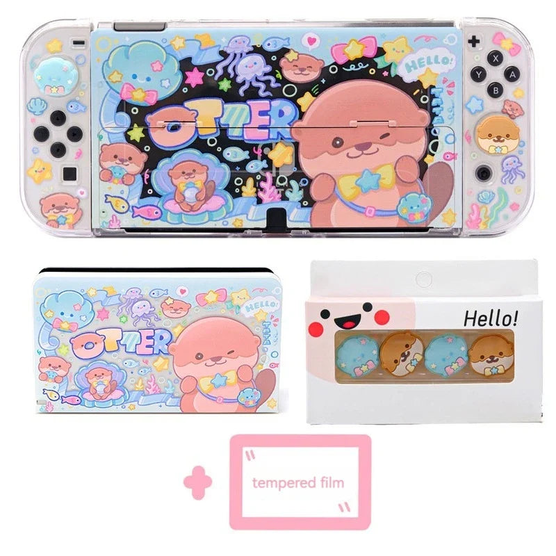 Étui Kawaii Otter pour Nintendo Switch