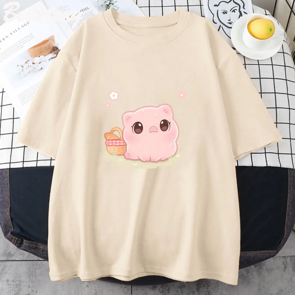 Camiseta de picnic de cerditos