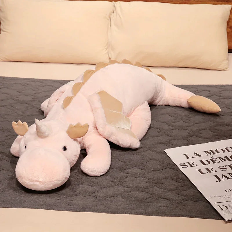 Grandes peluches dragon-licorne