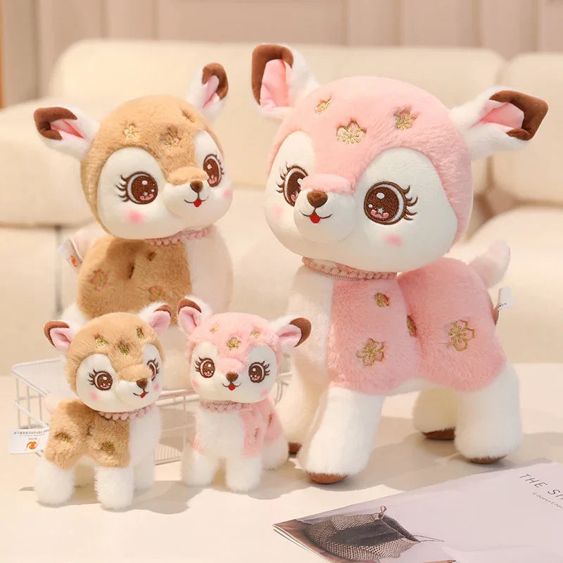 Peluches de cerf kawaii