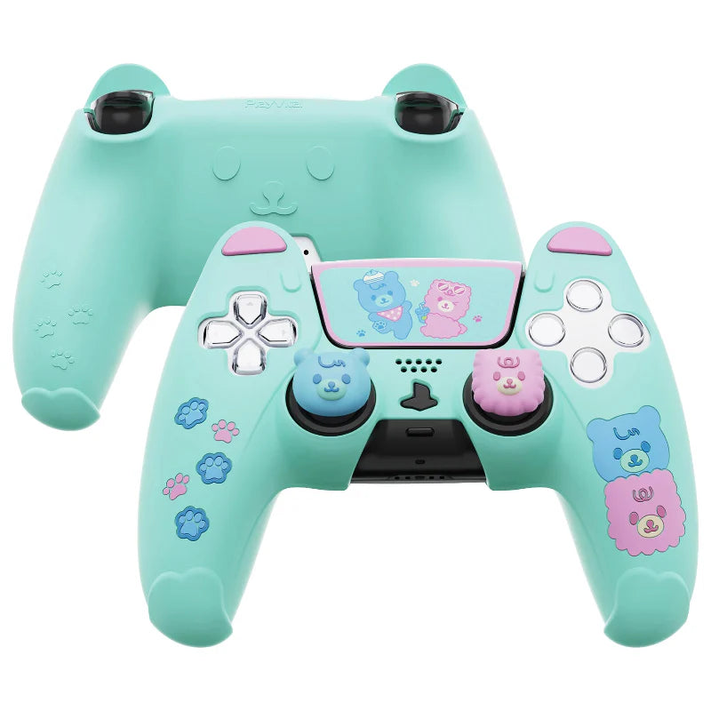 Housse de protection PlayVital Kawaii Bears pour manette PS5