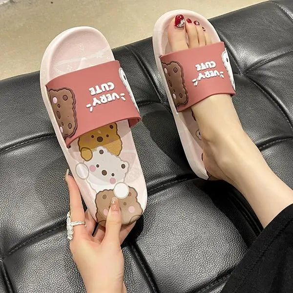 Chaussons ours en peluche