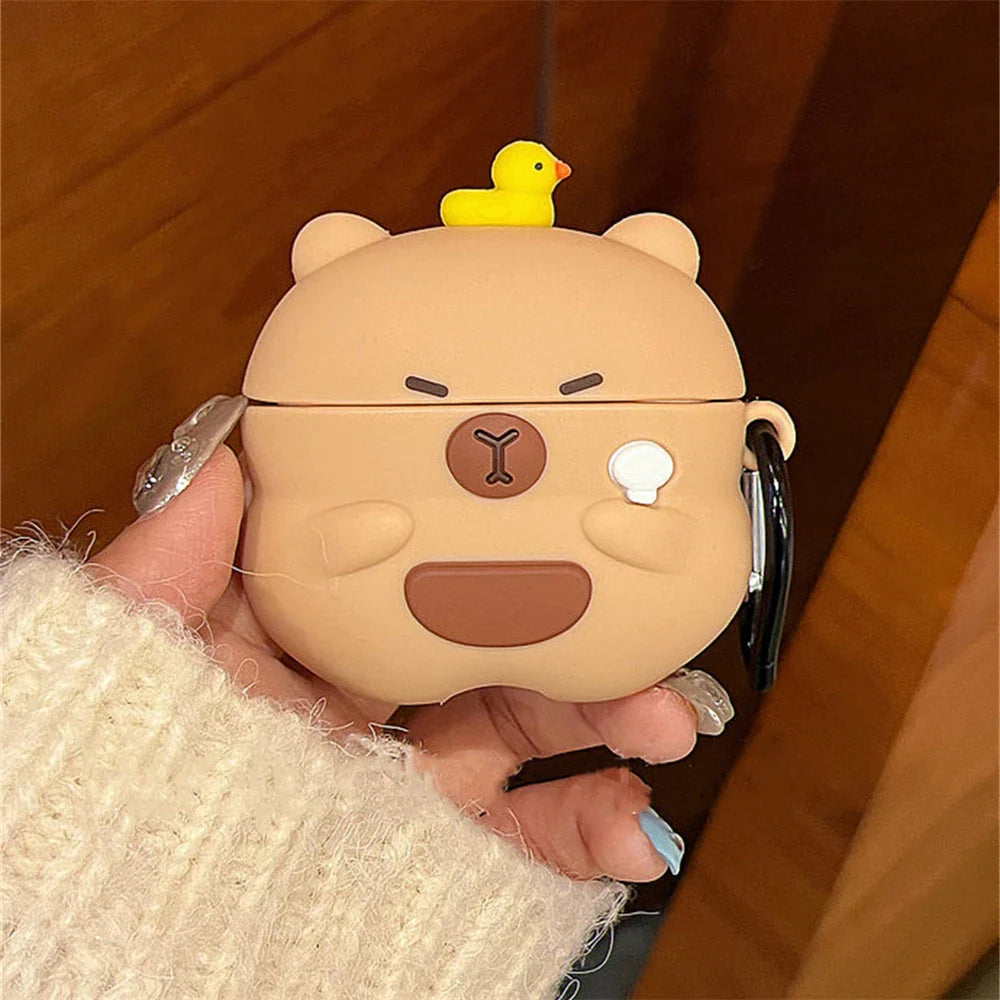 Étui pour AirPods Kawaii Capybara