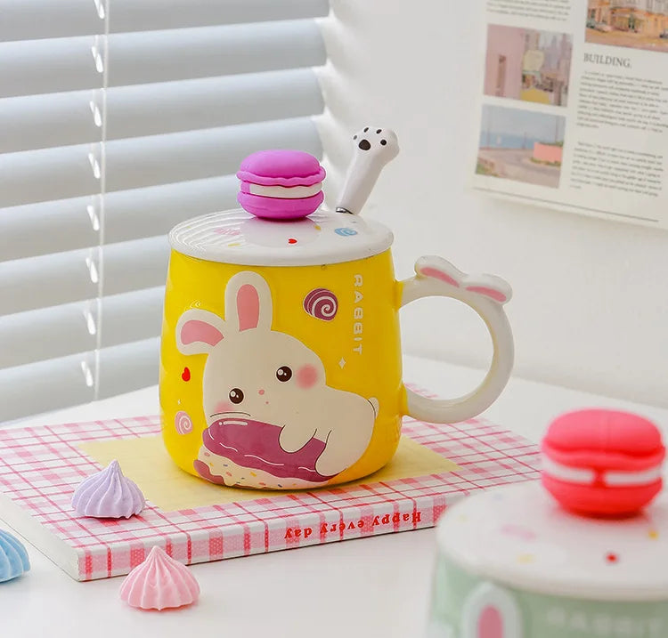 Tasses en forme de lapin macaron