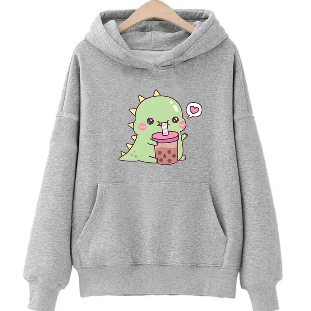 Rexy Loves Boba Tea Hoodie