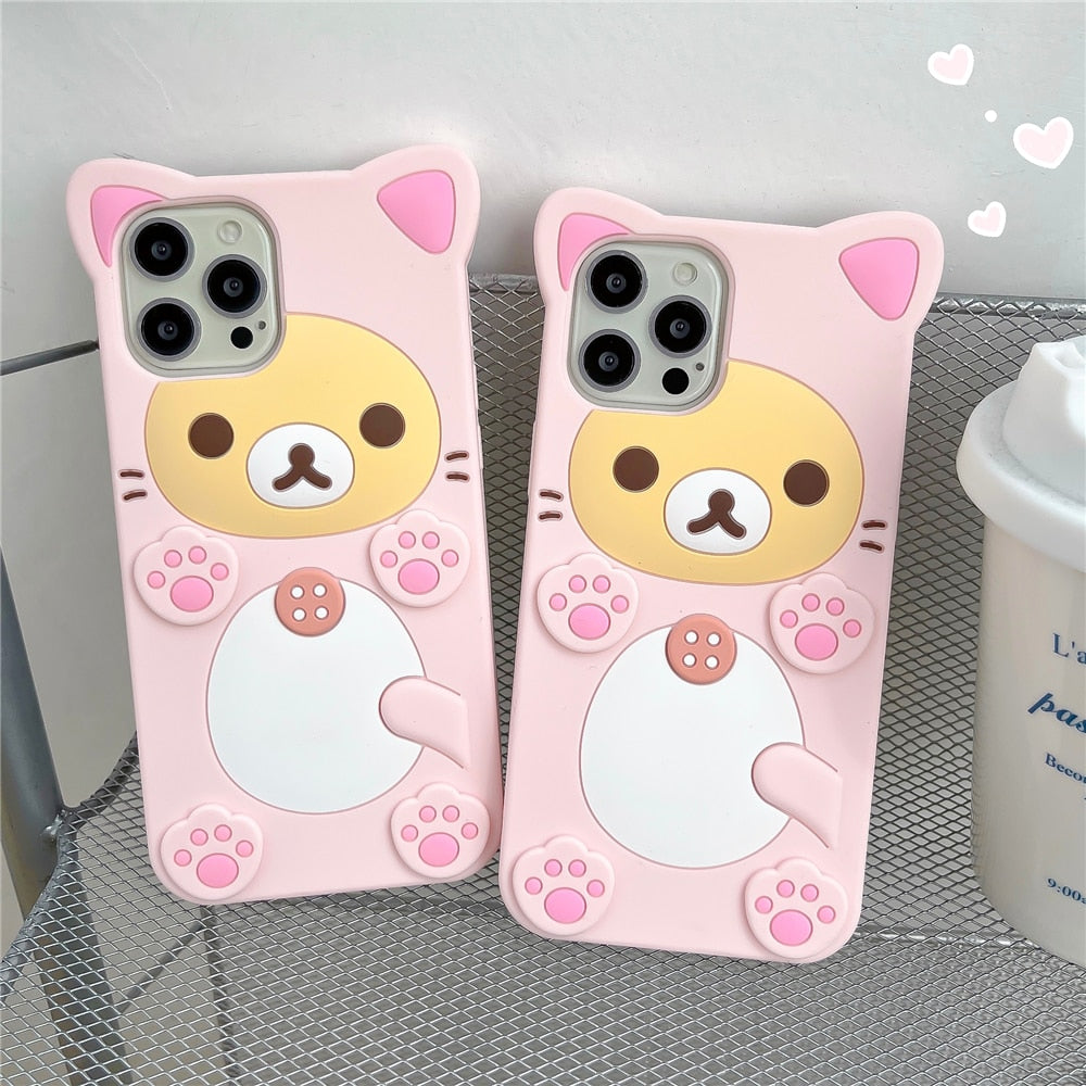 Coque iPhone Ours Chat