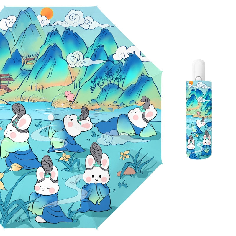 Sakura Town Bunny Umbrella