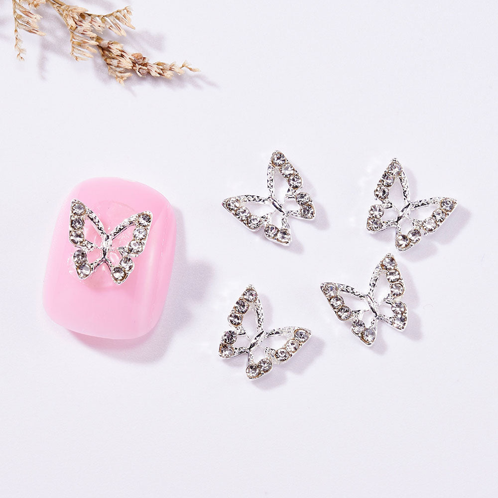 Charms pour ongles en forme de papillon