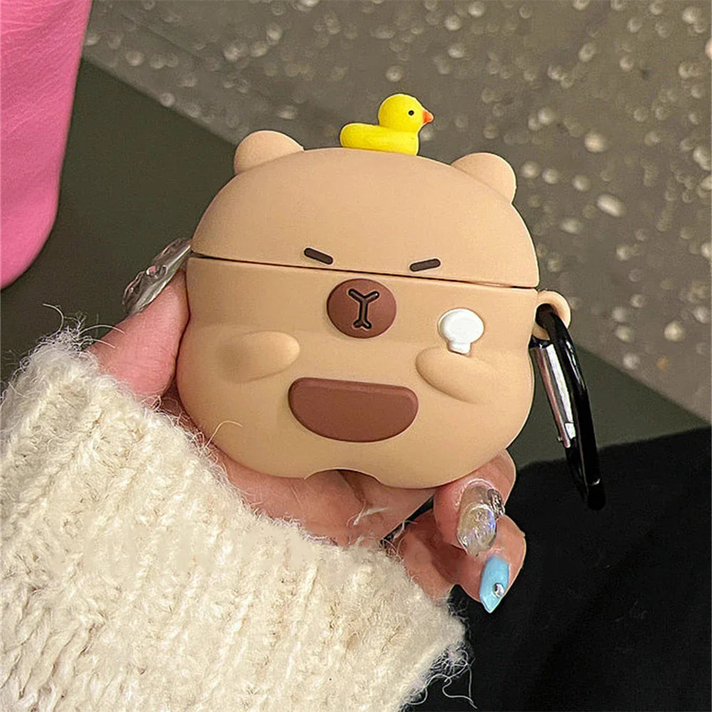 Étui pour AirPods Kawaii Capybara