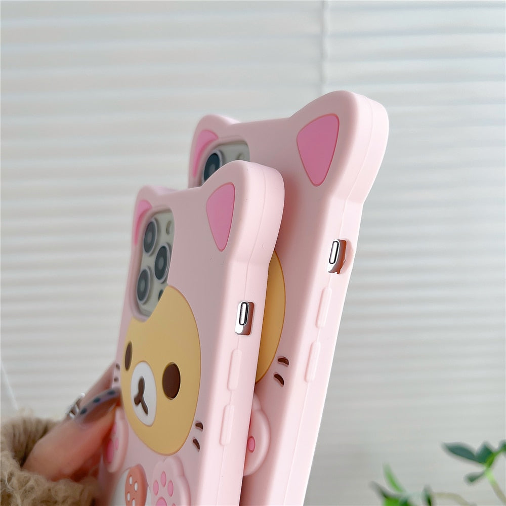 Coque iPhone Ours Chat