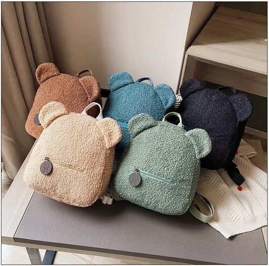 Petit sac à dos ours en peluche