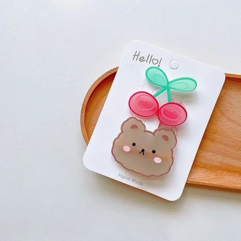 Kawaii Acrylic Hair Pin Clips