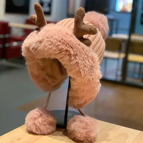 Bonnet d'hiver renne