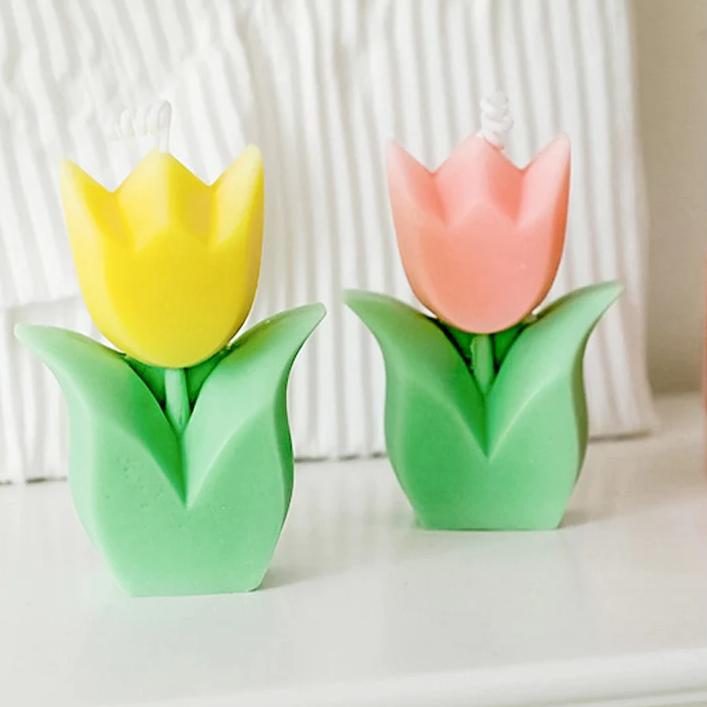 Bougie d'aromathérapie Tulipe