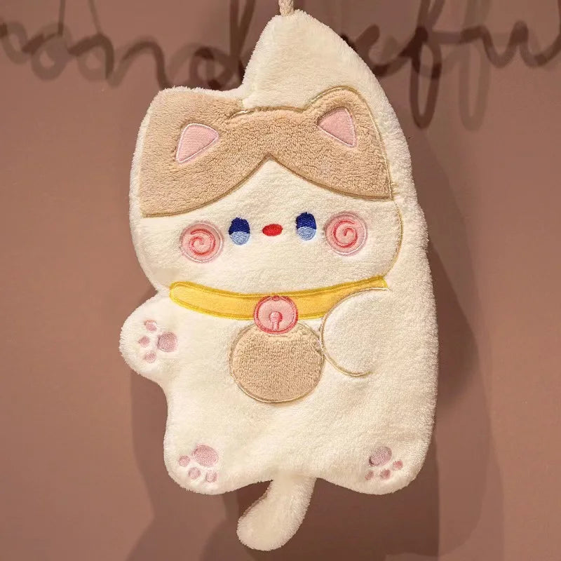 Toallas de mano con forma de gato