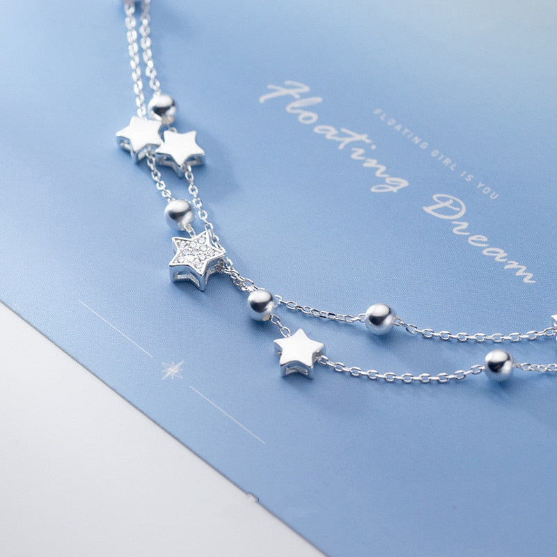 Bracelet étoile en argent sterling 925