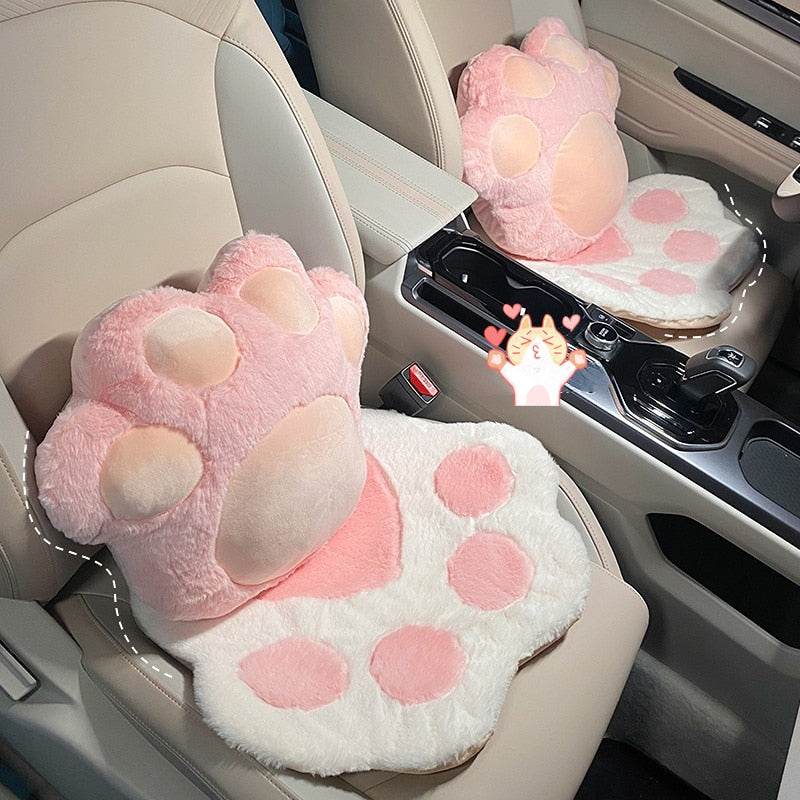 Ensemble de housses de siège auto à motif de pattes de chat
