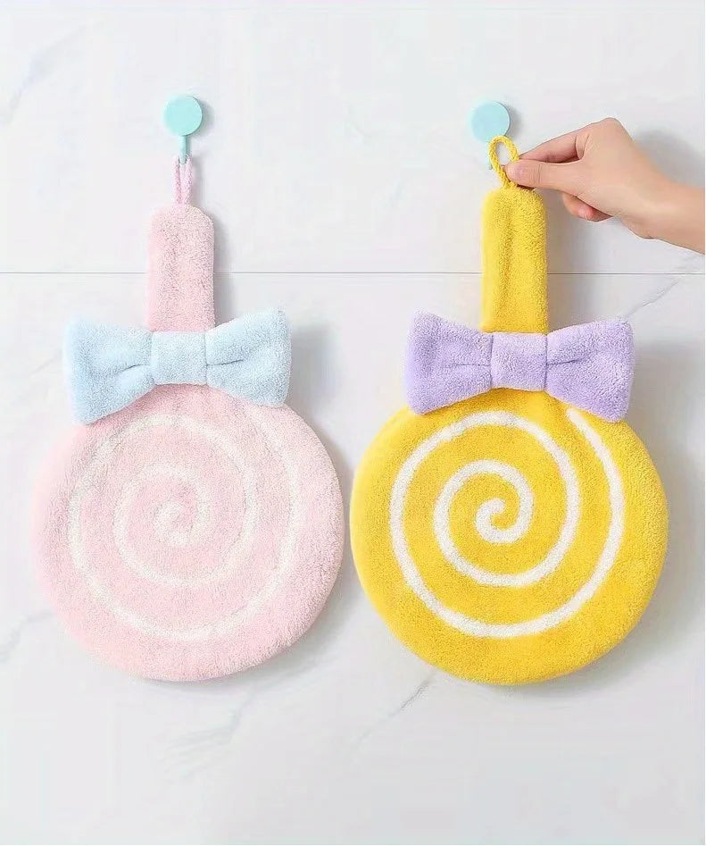 Serviettes à main mignonnes en forme de sucette