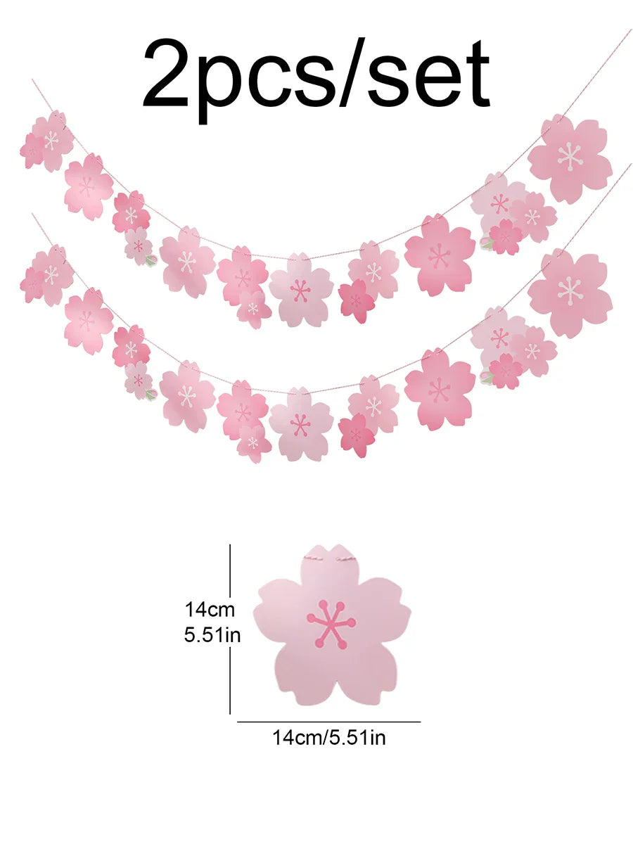 Décoration de fête en fleurs de cerisier