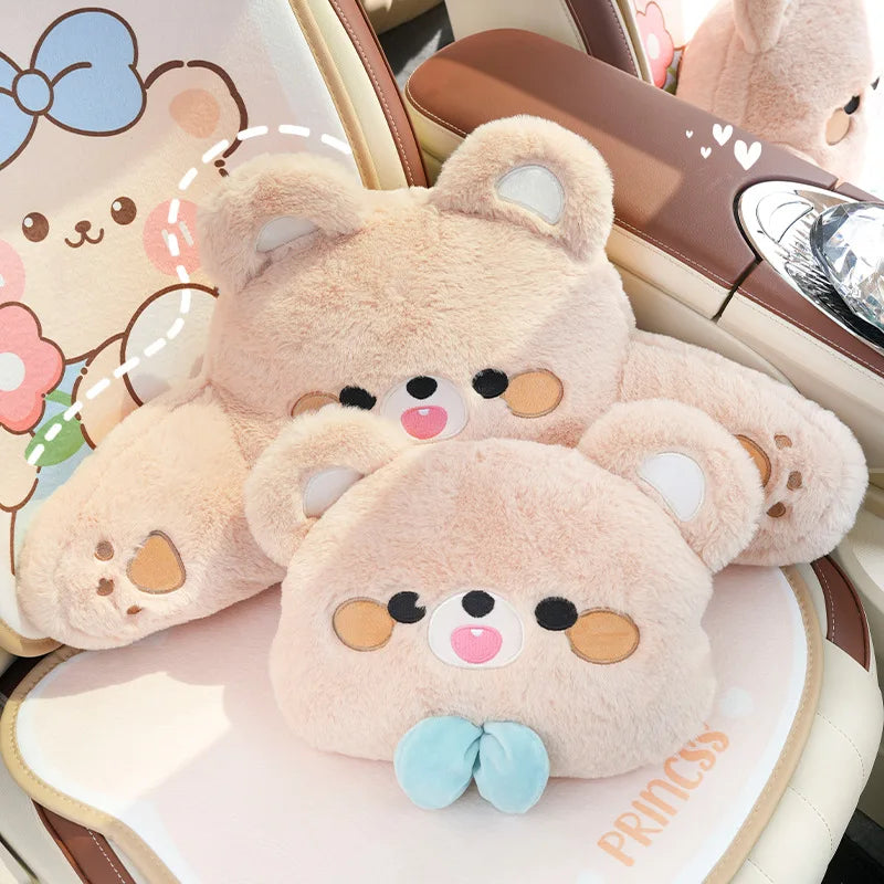 Accesorios para asiento de coche de oso de peluche
