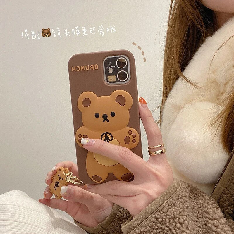 Coque iPhone Ours en Peluche