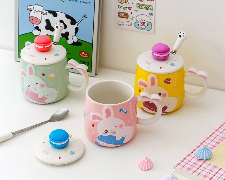 Tasses en forme de lapin macaron