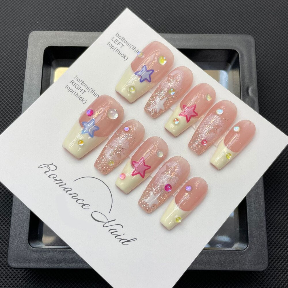 Ongles Press On Ballerina French