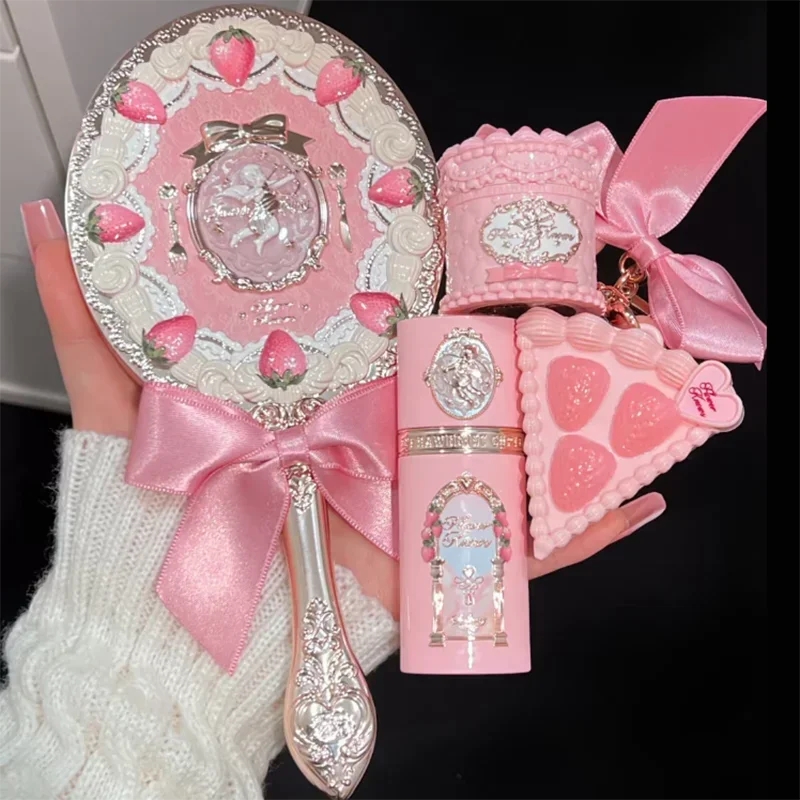 Miroir à main Cupidon Fraise