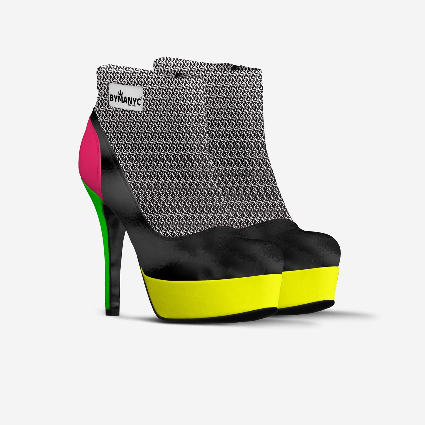 Botín vegano con plataforma BYMANYC® New York Fierce Black