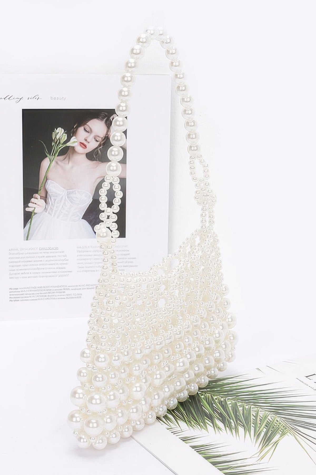 Siena Faux Pearl Clutch